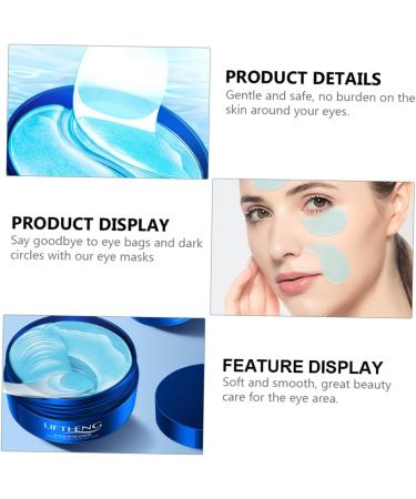 Gogogmee 1 Box Moisturizing Eye Mask Hydrating Eye Mask Eye Care Mask Treatment Mask for Eye Gel Lips Eye Pads Anti Wrinkle Mask Lip Membrane Paste Eye Moisturizing Jellyfish Collagen - Buy Online on SooperMarket.com
