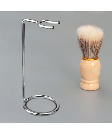 Folpus Shaving Stand for Razor Planes | Travel Shaving Rack & Gift Storage | Silver Razor Accessories & Brush Holder - Buy Online on SooperMarket.com