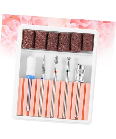 POPETPOP 1 Set Nail Drill Bits for Acrylic Nail Drill Tool Electric Nail File Drill Bits Cuticle Drill Bit Nail Polish Accessories Gel Polish Remover Drill Bit Nail Bits Alloy Head 6.5x5.5cm Pink - Buy Online on SooperMarket.com