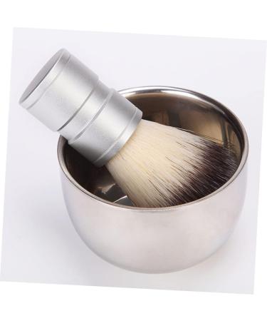 Angoily 2 STK Stainless Steel Impact Bowl for Hairdressers | Durable Double-Layer Shaving Cup & Mixing Container | Metal Stirring Bowls for Beard Care | 7.3x5cm - Buy Online on SooperMarket.com