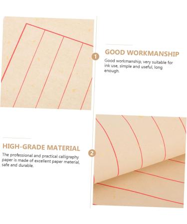STOBOK 50 Sheets Rice Paper Chinese Calligraphy Practice Paper Xuan Paper Calligraphy Paper Art Paper As Shown 29x19cm - Buy Online on SooperMarket.com