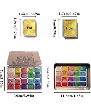 OCKULT 20 Colors Watercolor Painting Set DIY Clay Coloring Nail Art Dripping Glue Glitter Watercolour Solid Paint Box Portable Travel Water Color Paints Set Paint Kit for Artists and Painting Lovers B color one size - Buy Online on SooperMarket.com