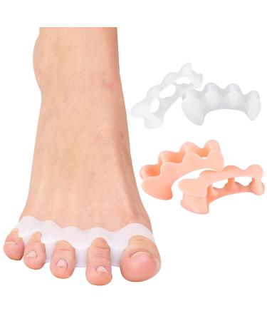 Toe spreader silicone toe separator toe separator silicone for pedicure toe correction athletes for men and women for all feet