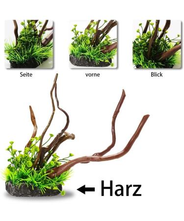 Buy Ctpeng Resin Aquarium Decoration Tree Trunk - Natural Sunken Wood Cave Ornament (23x15.5x11 cm) - Ideal for Fish Tanks - Buy Online on SooperMarket.com
