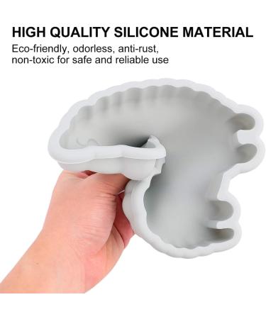 2pcs Silicone Mold DIY Mold Treat Silicone Ice Cube Trays Animal Cake Fudge Making Mold Dessert Silicone Loaf Alpaca Candy Mold De para Gelatinas Fondant Silica Gel Chiffon Cartoon 21.2X16.2X3CM Assorted Color 3 - Buy Online on SooperMarket.com