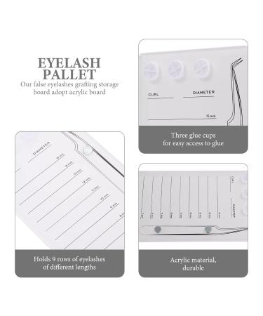 Buy Magnetic Eyelash Board - Acrylic Display Tray for Eyelash Extensions & Grafting Supplies | Premium Eyelash Accessories - International Shipping Available - Buy Online on SooperMarket.com