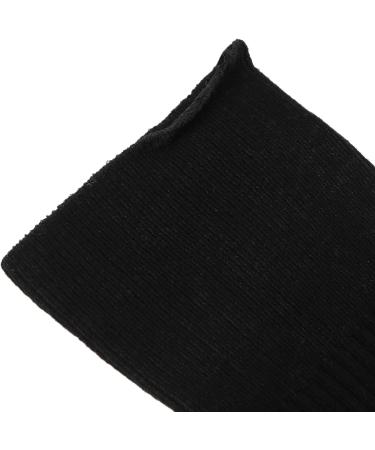 Diabetic Foot Ankle Quarter Socks for Swollen Edema & Circulatory Feet - Wide Non-Binding Top, Moisture Wicking - Black - Buy Online on SooperMarket.com