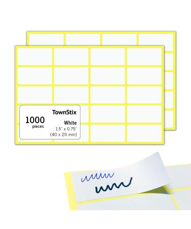 1000 pieces - adhesive labels for labeling self-adhesive labels white - 40 x 20 mm