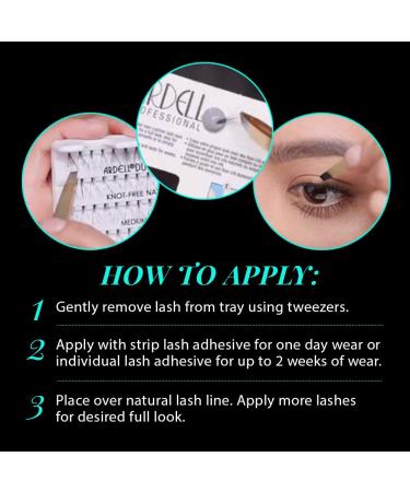 Ardell Soft Touch Individual False Eyelashes Medium Black 4 Pack - Knot-Free - Buy Online on SooperMarket.com