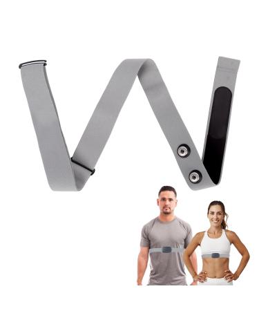 Lollanda Heart rate knife Breast belt Bluetooth for 4.5cm distances pulse knife bluetooth pulse belt chest adjustable elastic replacement belt for heart rate meter sport running gray