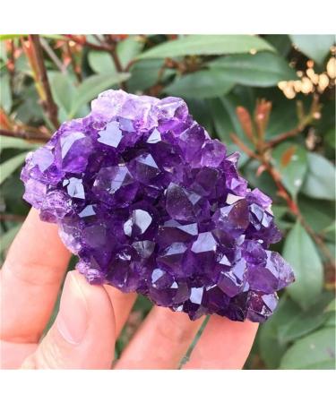 Natural Crystal 1PC 120-300g Natural Dream Amethyst Quartz Crystal Cluster Specimen Power Stone Crystal HOMEZHOU (Size : 70-80g)