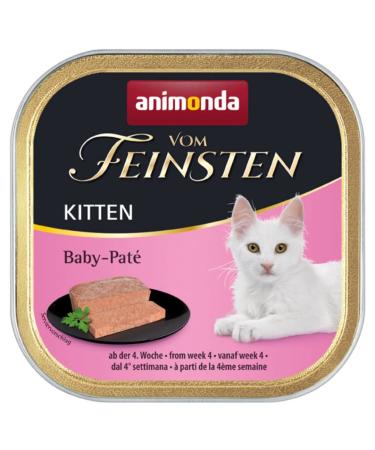 Animonda of the finest kitten wet food for growing cats in the first year of life baby pat 32 x 100 g Baby-Pat Single 100 g (32 pack)