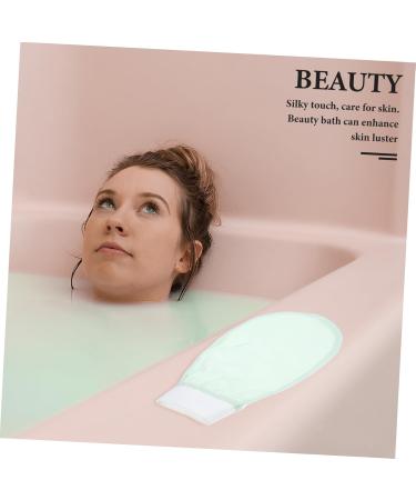 Baluue Body Exfoliator Glove - Light Green Bath Scrubber Mitten for Smooth Skin | International Shipping - Buy Online on SooperMarket.com