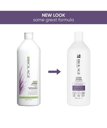 BIOLAGE Ultra Hydra Source Conditioning Balm 33.8 Fl. Oz. | Anti-Frizz Deep Conditioner for Very Dry Hair | Silicone-Free & Vegan - Buy Online on SooperMarket.com