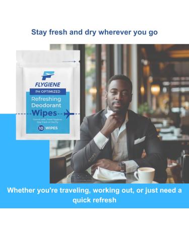Deodorant Wipes - Individually Wrapped Antiperspirant Body Wipes (10 Count) | Shop Now for Freshness Anywhere - Buy Online on SooperMarket.com