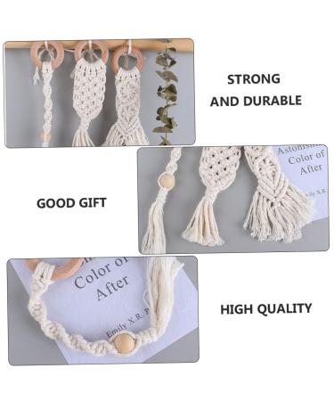 Ibasenice 9 pcs Wooden Infant Teething Toys | Safe Pacifiers for Children - Buy Online on SooperMarket.com
