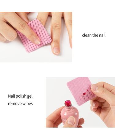 BLUERISE Pink Nail Wipes 500pcs - Lint Free, Absorbent, Eyelash Extension Glue Cleaning Pads - Buy Online on SooperMarket.com