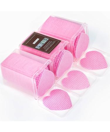 600 Pcs Lint Free Glue Cleaning Cotton Pads for Eyelash Extensions & Nail Polish Remover Wipes - Non-Woven Nozzle Applicator - Buy Online on SooperMarket.com