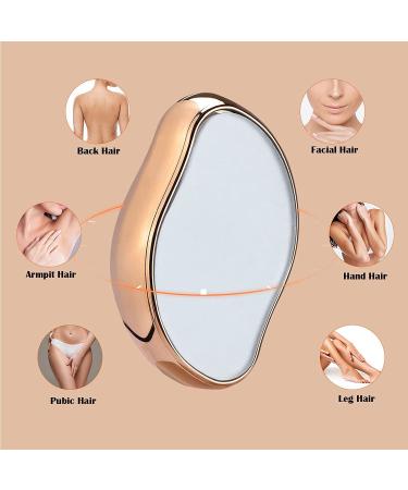2022 Magic Bleame Crystal Hair Eraser for Women and Men - Painless Hair Removal Tool for Any Body Part (Gold) - Buy Online on SooperMarket.com