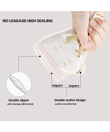 40-Pack BPA-Free Breast Milk Storage Bags | Space-Saving Freezing Bags | 250 ml Breast Milk Bags for Safe Storage - Buy Online on SooperMarket.com