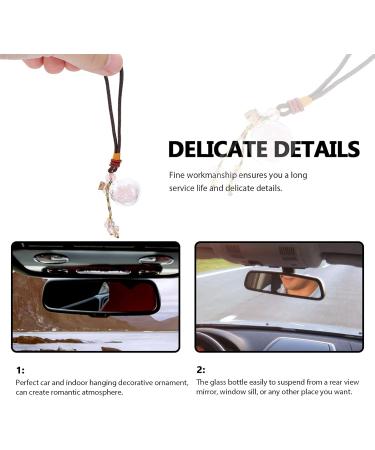 Minkissy 1pc Essential Oil Perfume Bottle Car Diffuser Auto Perfume Bottle Pendant Car Hanging Car Crystal Hanging Accessories Car Interior Ornament Crystal Car Glass Five Elements Stone Assorted Color - Buy Online on SooperMarket.com