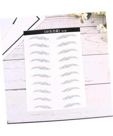 Mikinona 2 Pairs Waterproof Stickers Artificial Eyebrow Stickers Transfer Stickers Disposable 3d Template - Buy Online on SooperMarket.com