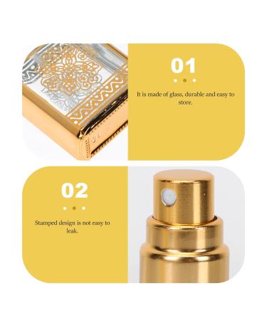 FRCOLOR 4PCS Refillable Travel Perfume Bottles - Mini 0.5oz Golden Perfume Spray for International Shipping - Buy Online on SooperMarket.com