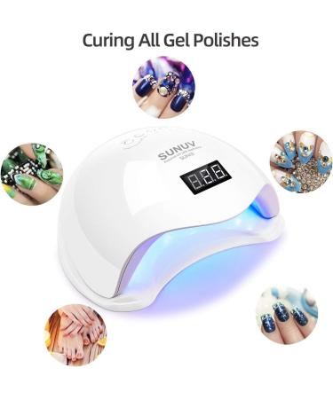36W SUNUV Led UV Nail Lamp with Timer Sensor and LCD Screen - Ideal for Gel Nail Polish Drying at Home & Salon - Buy Online on SooperMarket.com