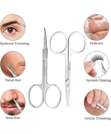 Eastrise Nail Scissors Eyebrow Scissors Professional Multi-Purpose Manicure Curved Blade Scissors for Men and Women Nails Cuticle and Thick Toenails - Buy Online on SooperMarket.com