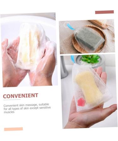 Healeved 4 Pcs Foaming Net Bubble Soap Cleaning Soap Face Cleansing Foam Maker Bar Soap Bag or White - Buy Online on SooperMarket.com