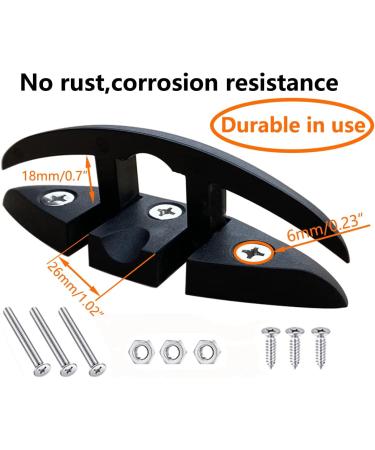 LSahyong 5 Folding Flip Up Cleat Dock Deck Boat Marine Kayak Hardware - Black (4 Pack) - Buy Online on SooperMarket.com