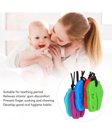Viagasafamido Silicone Tyrannosaurus Rex Bite Ring - 5 Pieces Sensory Chewing Pendant for Grinding Relief - Ideal for Kids - Buy Online on SooperMarket.com