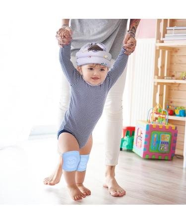 Umtiti Baby Adjustable Helmet Lightweight and Soft with 3 Pairs Baby Knee Pads for Crawling & 3 Pairs Baby Socks Great for Baby Learning to Walk and Crawl. Zoo Gray+6 Zoo Grey - Buy Online on SooperMarket.com