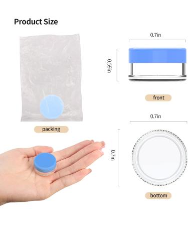 Pamiyo 60-Piece 5ml Clear Cosmetic Container Set - Travel Pots & Sample Glasses with Screw Caps for Creams Candles & More - Buy Online on SooperMarket.com