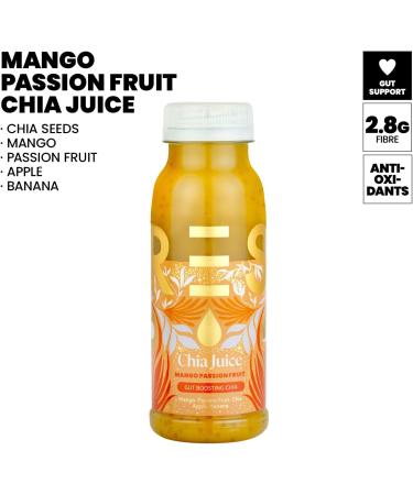 PRESS Healthfoods Mango Passion Fruit Chia Juice 250ml - Raw Cold Pressed Juice with Chia Seeds and Banana - Buy Online on SooperMarket.com