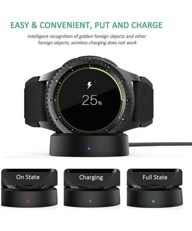 Samsung Gear S3 Watch Charger  Gear S4 Gear S3 Gear S2 Wireless Qi Charging Cradle Dock for Samsung Gear S3 Classic/Frontier Smartwatch - Buy Online on SooperMarket.com