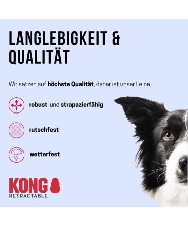 Buy High-Quality 5m Cong Roll-Out Dog Leash for Small Dogs up to 20kg - Compact Lightweight Break & Lock System - Ideal for Small Breeds - Black - Buy Online on SooperMarket.com