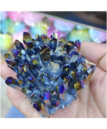 Natural Crystal Electroplate Cluster Stone RawCrystals Rock Specimen Home Decor FZUGEDRLI - Buy Online on SooperMarket.com