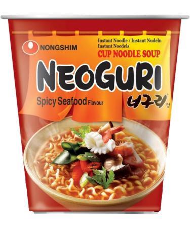 CNMART Nongshim Neoguri Hot Spicy Seafood Flavour Instant Noodle Cup 62g (Pack of 24) - Buy Online on SooperMarket.com