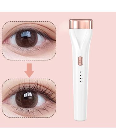 Electric Heated Eyelash Curler Rechargeable for Women Girl Gift Lightweight Lash Curler Handheld USB Heater for Travel white - Buy Online on SooperMarket.com