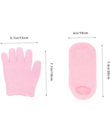 COOLHIYA 1 Set Moisturizing Gloves & Socks spa Gloves Men Essential Oils Hand lotions Men Lotion Hydrating Lotion Mittens for Men Pink Lotion Socks Polyester and Gel Dry Hands Man - Buy Online on SooperMarket.com