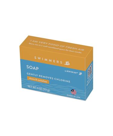 Newton Bay Swimmers Soap | All Natural Body and Face Wash Bar | Removes Chlorine After Swim | Nourishes Sensitive Skin | 2-Pack 4oz Bars - Buy Online on SooperMarket.com