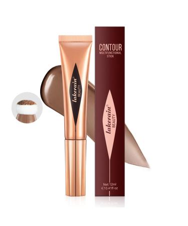 Liquid Contour Beauty Wand Cream Bronzer Contour Wand Soft Smooth Glossy Lightweight Long Lasting Waterproof Liquid Contour Stick Makeup Kit For Face With Natural Nude Finish (05# Contour Wand) 05#contouring Wand