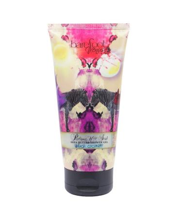 Barefoot Venus Body Shower Gel with Shea Butter 5.9 OZ (Black coconut)