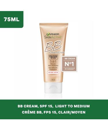 Garnier SkinActive BB Cream 5-in-1 Anti-Aging LightMedium 2.5 fl oz â€“ Perfect Skin Solution - Buy Online on SooperMarket.com