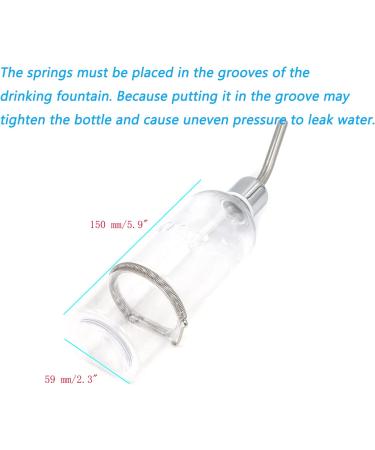 Semetall Hanging Water Feeder 350ml - Ideal for Birds, Hamsters, Guinea Pigs, Chinchillas & Small Animals - Buy Online on SooperMarket.com
