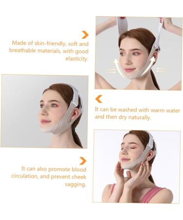minkissy Firming Facial Belt 1pc Thin Belt V Shaped Eliminator Double Chin Strap V Line Belt Strap Chin Reducer Strap Facial Slimming Strap Cheek Belt Tape Chin Lift Band Miss Silica Gel - Buy Online on SooperMarket.com