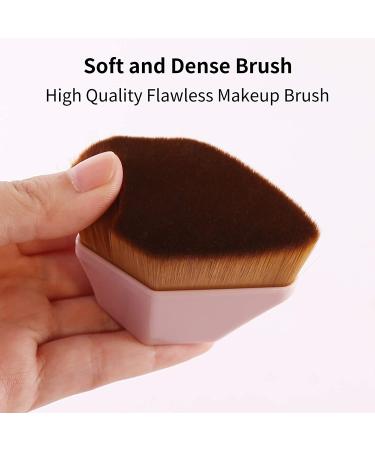 Daubigny Iron Makeup Brush for Flawless Blending - Pink | Face Blush Liquid Powder Foundation Brush with Protective Case - Buy Online on SooperMarket.com