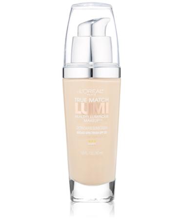 L'Or al Paris True Match Lumi Healthy Luminous Makeup  W1-2 Porcelain/Light Ivory  1 fl. oz.