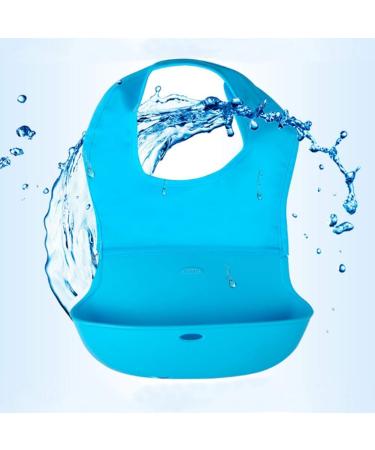 Waterproof Adult Bibs With Pocket Silicone Washable Clothing Protector Reusable Apron Mealtime Crumb Catcher for Elderly Disability Patient Stroke Facial Paralysis - Buy Online on SooperMarket.com